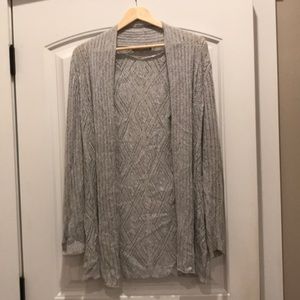 Open cardigan top